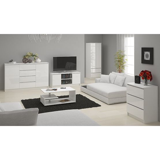 KOMODA K140 6SZ CLP PK BÍLÝ LESK