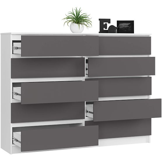 KOMODA K160 10SZ CLP PK BÍLÁ / ŠEDÁ