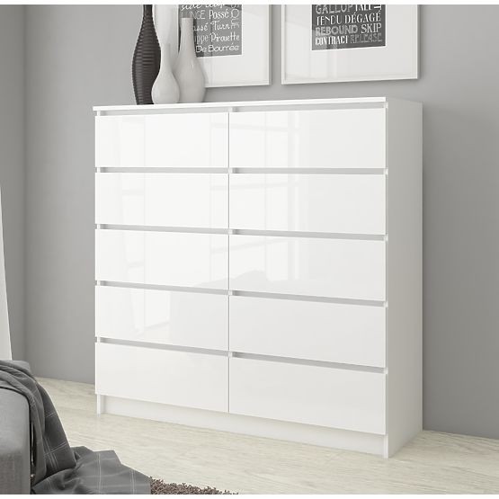 KOMODA K160 10SZ CLP PK BÍLÝ LESK