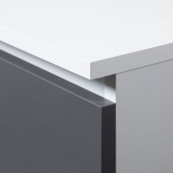 KOMODA K160 4SZ CLP PK BÍLÁ / ŠEDÁ