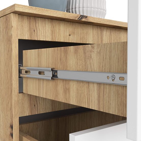 KOMODA K160 4SZ CLP PK DUB ARTISAN / BÍLÁ