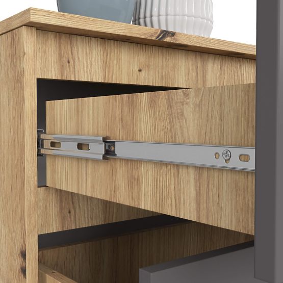 KOMODA K160 4SZ CLP PK DUB ARTISAN / ŠEDÁ