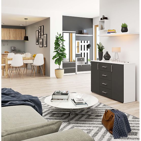 KOMODA K45 PK BÍLÁ / GRAFITOVÁ ŠEDÁ