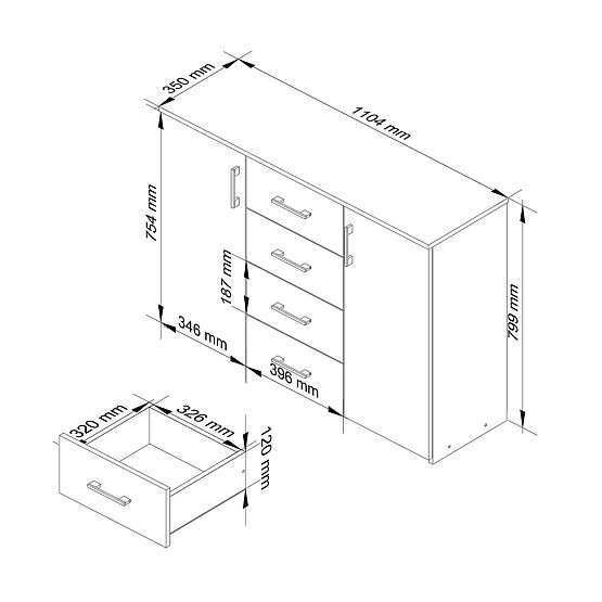 KOMODA K45 PK BÍLÝ LESK