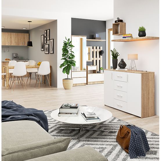KOMODA K45 PK DUB SONOMA / BÍLÁ