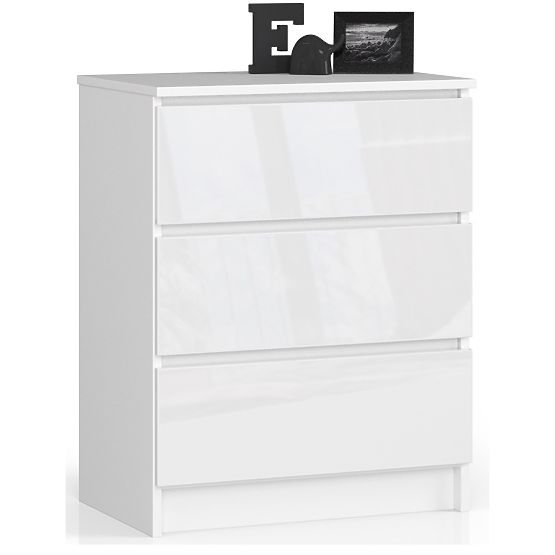 KOMODA K60 3SZ CLP PK BÍLÝ LESK