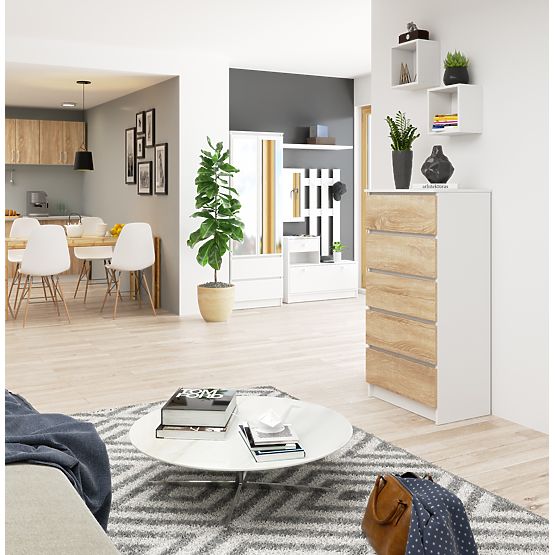 KOMODA K60 5SZ CLP PK BÍLÁ / SONOMA