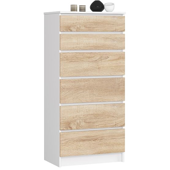 KOMODA K60 6SZ CLP PK BÍLÁ / SONOMA