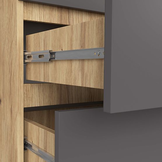 KOMODA K60 6SZ CLP PK DUB ARTISAN / ŠEDÁ