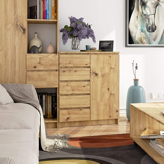 KOMODA K80 1D 5SZ PK DUB ARTISAN