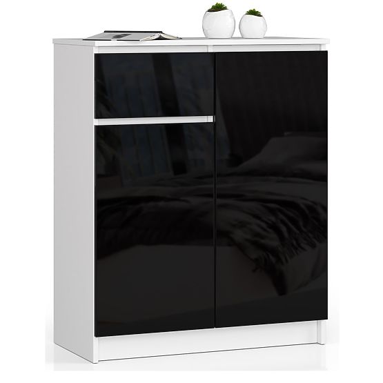 KOMODA K80 2D 1SZ CLP PK ČERNÝ LESK