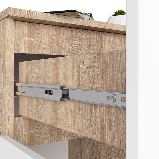 KOMODA K80 2D 1SZ CLP PK DUB SONOMA / BÍLÁ