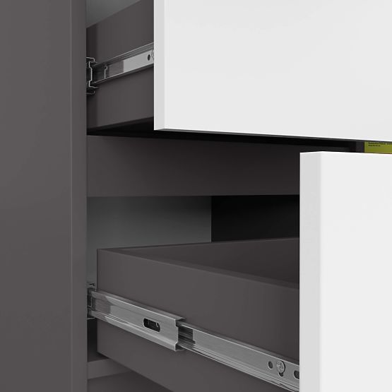 KOMODA K80 JERRY 1D 3SZ PK GRAFIT ŠEDÁ / BÍLÁ