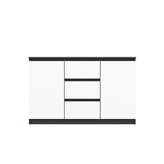 Komoda Malwa 2D3S ANTRACIT BÍLÁ