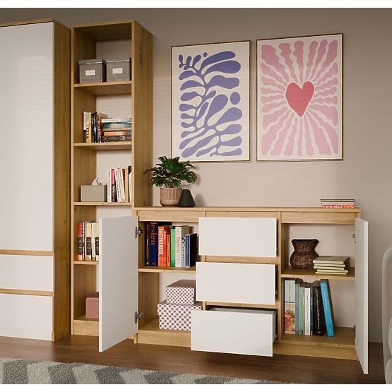 Komoda Malwa 2D3S DUB ARTISAN BÍLÁ