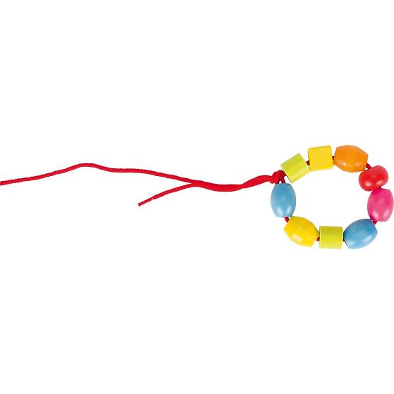 Korálky na navlékání ve sklenici 45 kusů