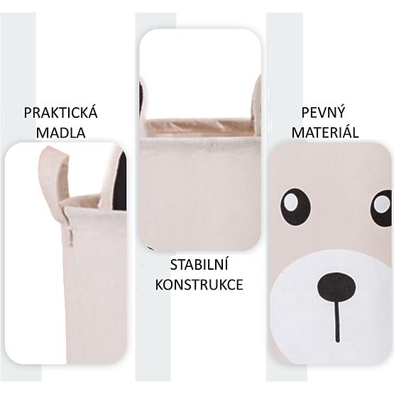 Koš na hračky - méďa