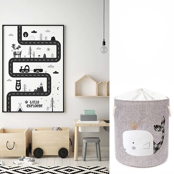 Koš na hračky XL - velryba