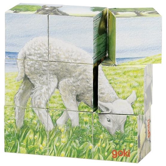 Kostkové puzzle s ovečkou