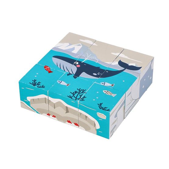 Kostky skládačka krychlová Arktická zvířata