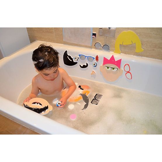 Koupací samolepky - vtipné tváře