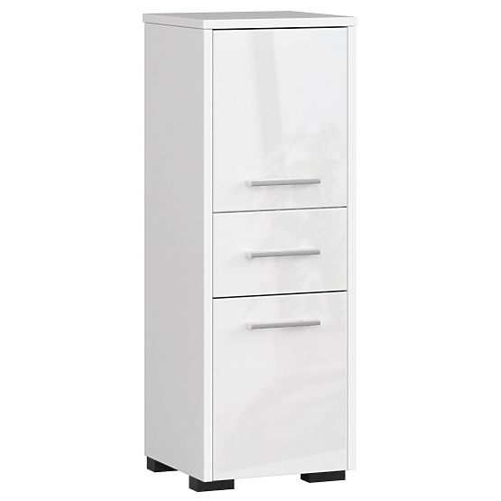 KOUPELNA SKŘÍŇKA FIN SLOUPEK 30 2D 1SZ 85cm PK BÍLÝ LESK