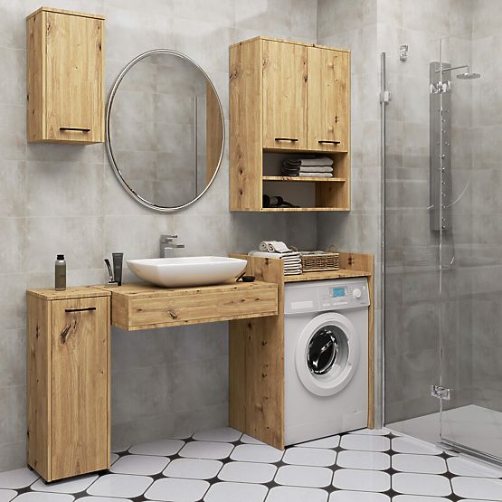 KOUPELNOVÁ SKŘÍŇKA FIN 2 DVEŘE DUB ARTISAN