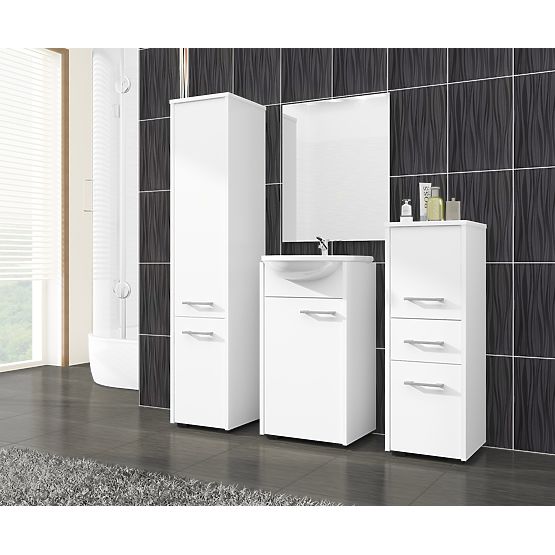 KOUPELNOVÁ SKŘÍŇKA FIN SLOUPEK 30 2D 140cm BÍLÁ