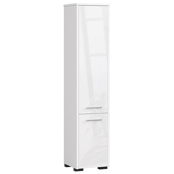 KOUPELNOVÁ SKŘÍŇKA FIN SLOUPEK 30 2D 140cm BÍLÝ LESK