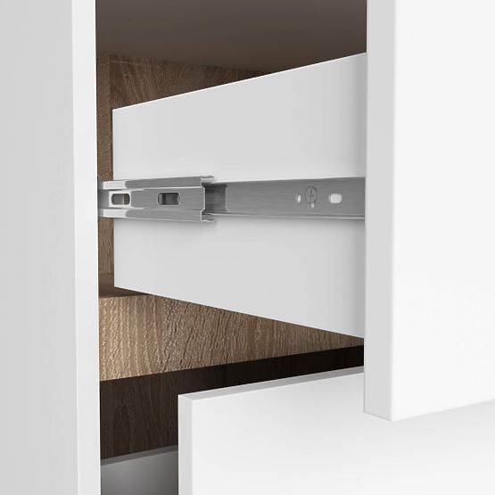 KOUPELNOVÁ SKŘÍŇKA POD UMYVADLO S OTVORY VAMI W90 UM 2SZ 2P BÍLÁ / DUB SONOMA