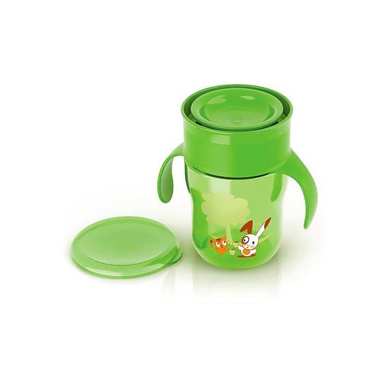 Kouzelný hrneček Avent 360° - 260ml zelený