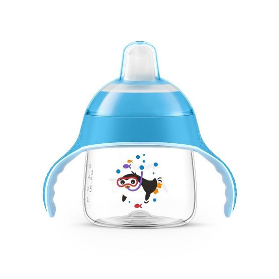 Kouzelný hrneček Avent Premium Pingu 200 ml modrý