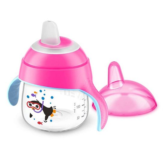 Kouzelný hrneček Avent Premium Pingu 200 ml růžový