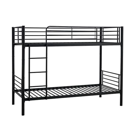  Dvoupatrová kovová postel BUNKY 200x90 cm - černá