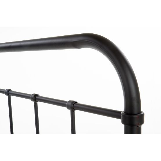 Kovová postel LINDA 120x200 cm - černá