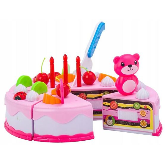 Krájecí dort - cukrářský set - růžový