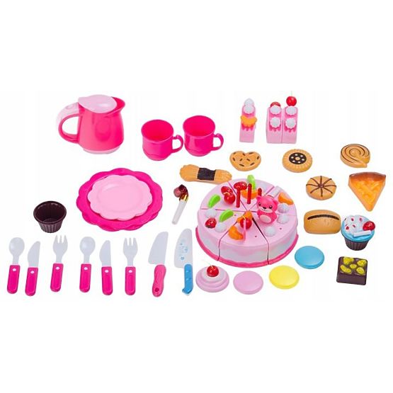Krájecí dort - cukrářský set - růžový