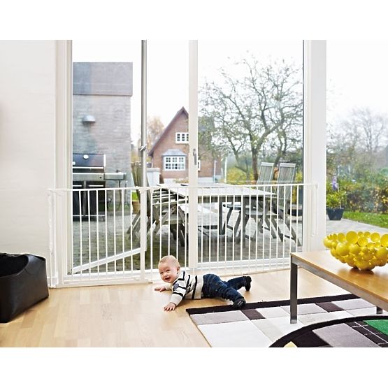 Krbová zábrana Baby Dan FLEX L -bílá