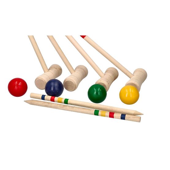 Kroket dřevěná hra 24 prvků - pro děti a dospělé