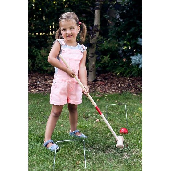 Kroket dřevěná hra 24 prvků - pro děti a dospělé