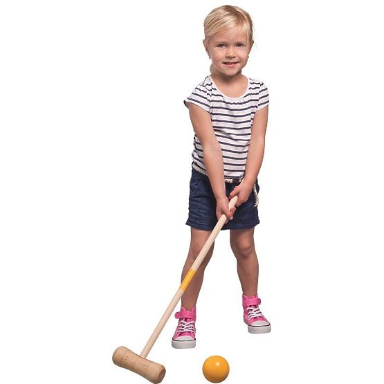 Kroket dřevěná hra 24 prvků - pro děti a dospělé