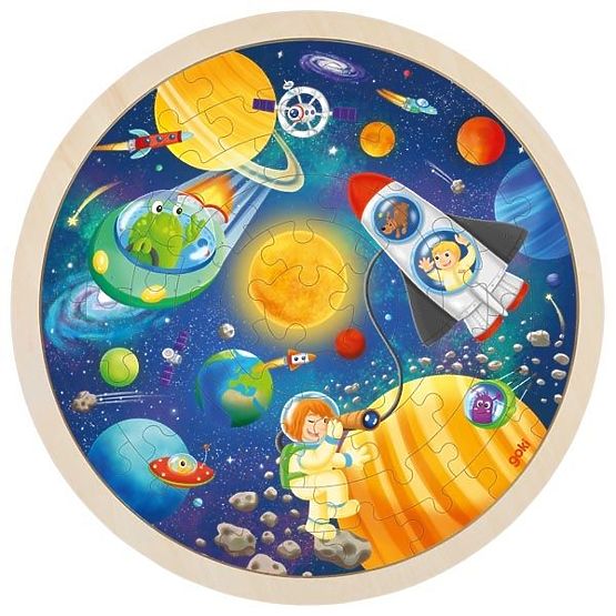 Kulaté puzzle Vesmír