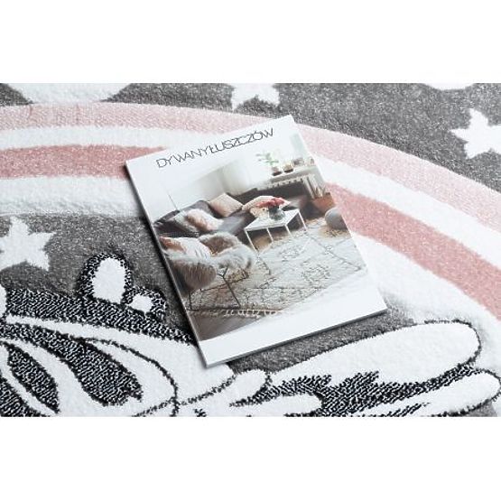 Kulatý koberec PETIT PONY Poník, šedý