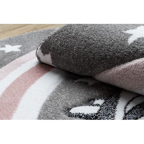 Kulatý koberec PETIT PONY Poník, šedý