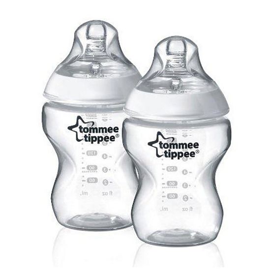 Láhev Tommee Tippee C2N 260 ml 2ks Transparentní