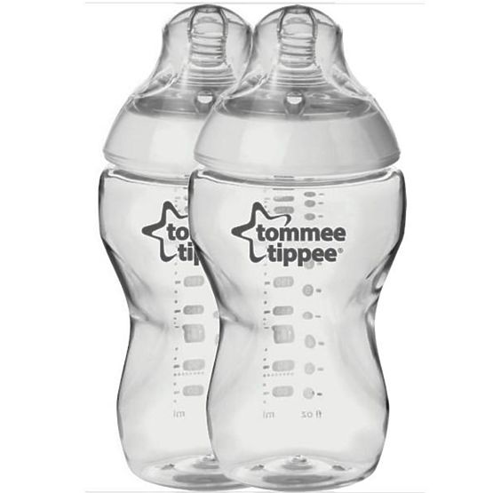 Láhev Tommee Tippee C2N 340 ml 2ks Transparentní