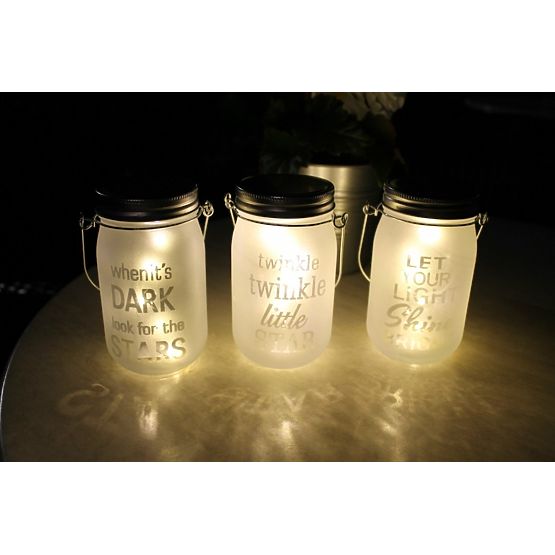 LED lampion Let Your light shine bright