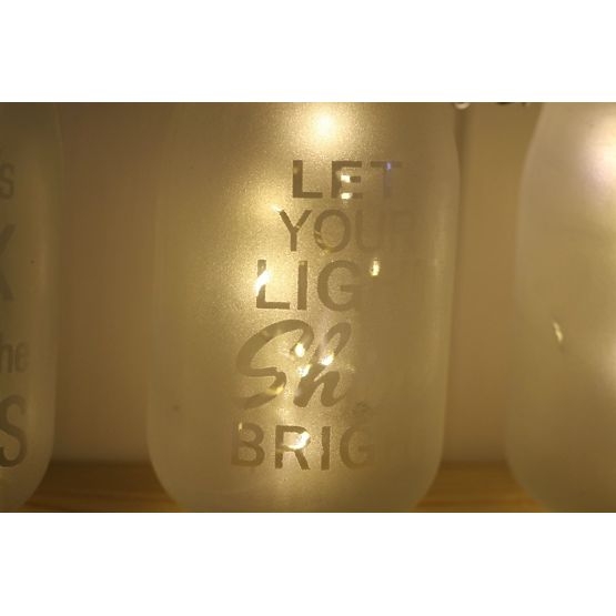 LED lampion Let Your light shine bright