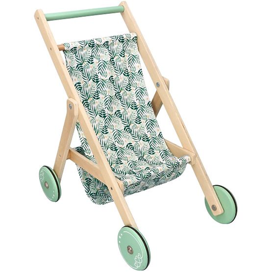 Lehký dřevěný kočárek pro panenky