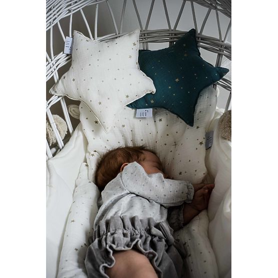 LILU Mušelinový polštář hvězda mini